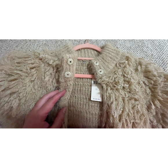 Anthropologie Knitted and Knotted Talah Shag Cardigan Sweater NWT Size XS - Picture 6 of 13